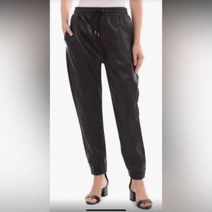 NWT Anthropologie x Avec Les Filles Faux Leather Joggers Sz S. NWT